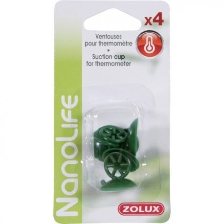 ZOLUX Ventouses pour thermomètre - Lot de 4 Aqua Store