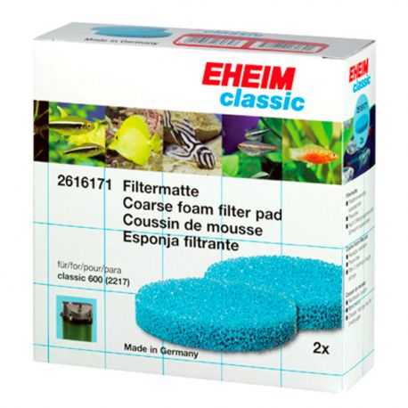 EHEIM Coussins de Mousse - Pour Filtre Classic 600 - Lot de 2 Aqua Store