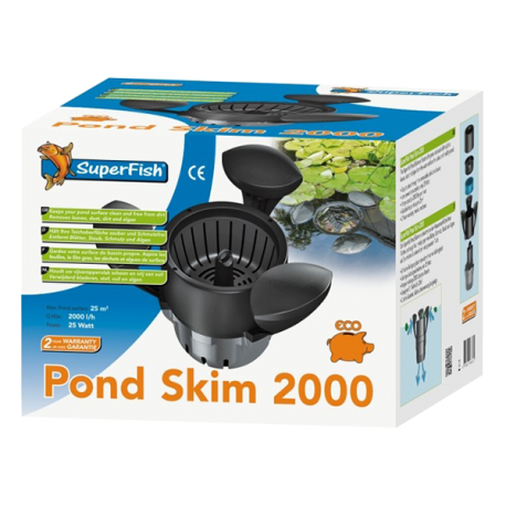 SUPERFISH Pond Skim 2000 Aspirateur de Surface pour Bassin