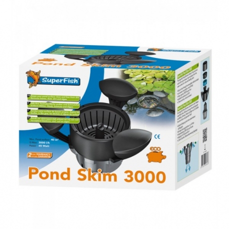 SUPERFISH Pond Skim 3000 Aspirateur de Surface pour Bassin