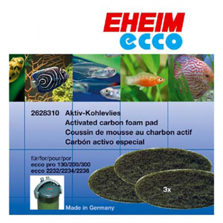 EHEIM 2628310 Mousse Charbon Ecco Pro x3