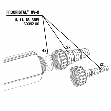 JBL ProCristal UV-C Kit raccords tuyau