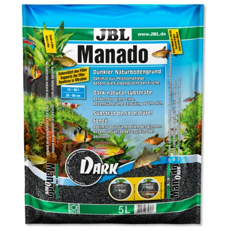 JBL MANADO Dark - Substrat sol naturel - 5 Litres Aqua Store