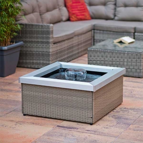 UBBINK Amora Daveport, Fontaine de jardin - H. 35 x 74 x 74 cm - Livraison comprise Aqua Store