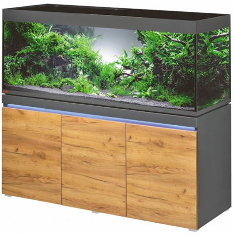 Aquarium EHEIM Incpiria 530 LED avec meuble - Couleur Graphite/Nature