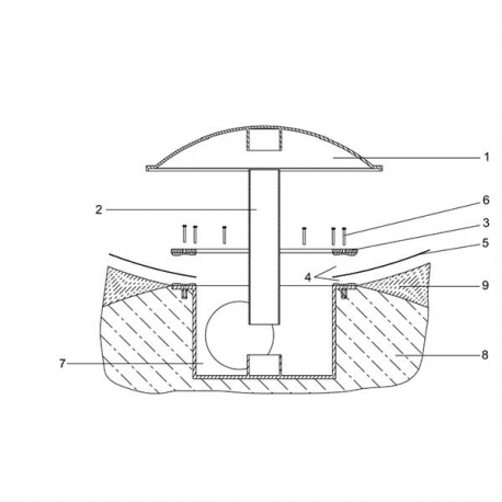 OASE BD 100 Bonde de fond pour bassin - Ø 380 mm