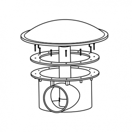 OASE BD 100 Bonde de fond pour bassin - Ø 380 mm