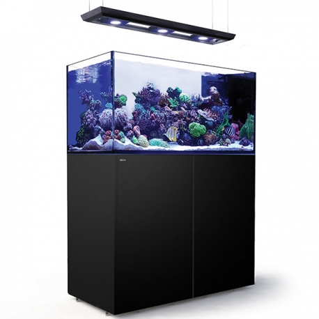 RED SEA REEFER Peninsula P500 + Meuble noir + Eclairage ReefLED. RED SEA Salt 22 Kilos OFFERT Aqua Store