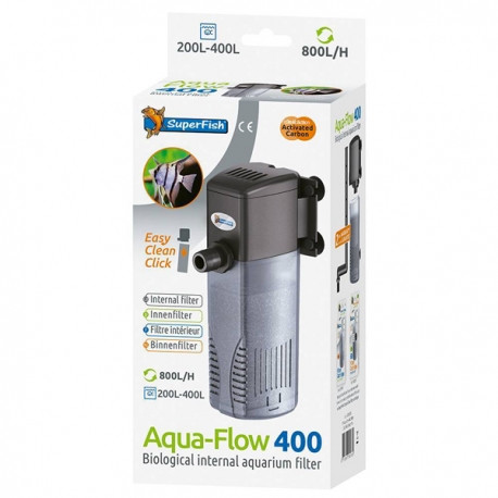 SUPERFISH AquaFlow 400 - Filtre interne pour aquarium jusqu'à 400 litres