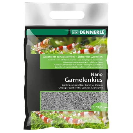 DENNERLE Gravier Nano pour crevettes - gris Arkansas - 2 kg Aqua Store