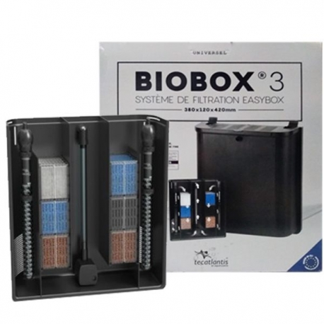 AQUATLANTIS Biobox 3 - Kit complet - Filtre interne pour aquarium jusqu'à 500 litres