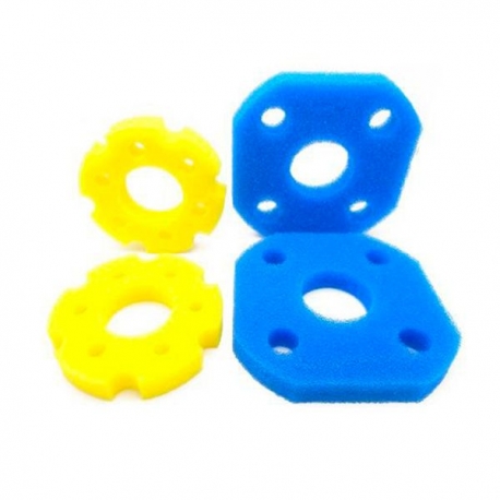 UBBINK Set Mousses BioPressure et BioPressure II 3000/6000 (2 x bleues / 2 x jaunes) Aqua Store