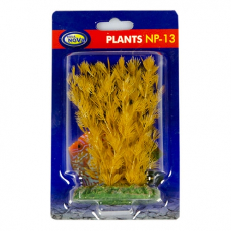 AQUA NOVA Myriophylle jaune - Plante artificielle pour aquarium - Hauteur 13 cm