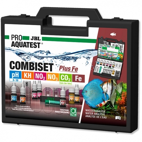 JBL ProAquaTest CombiSet Plus Fe - Mallette de 6 tests pour aquarium