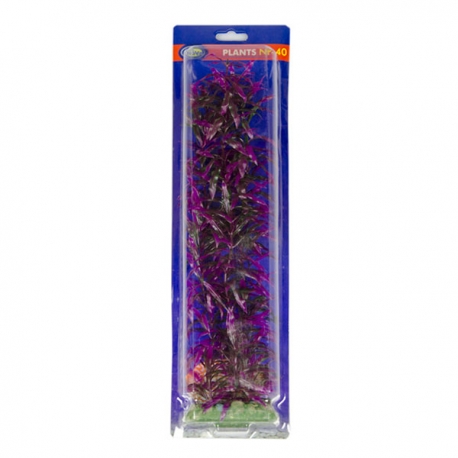 AQUA NOVA Violette - Plante artificielle pour aquarium - Hauteur 40