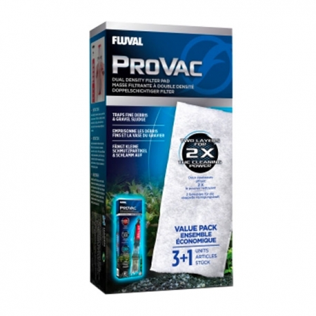 FLUVAL Cartouche pour ProVac - Lot de 4 Aqua Store