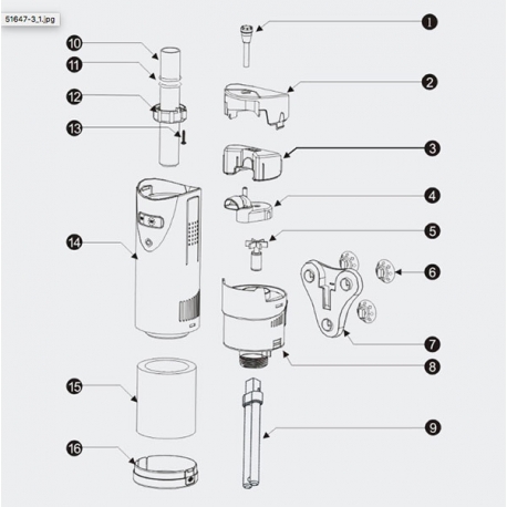 Sunsun-Stérilisateur UV pour aquarium, lampe UV pour aquarium