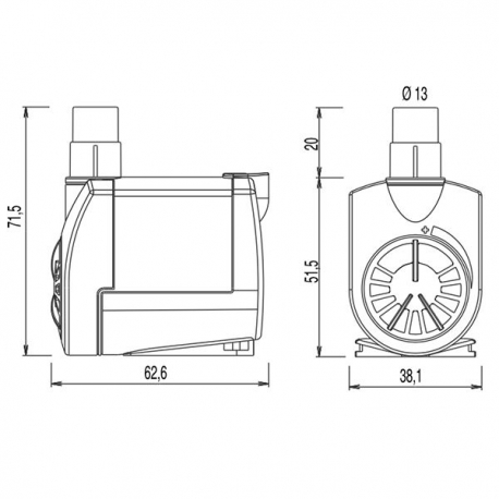 Image 2 - NEWA Pompe NEW JET NJ400 - 400 L/H Aqua Store