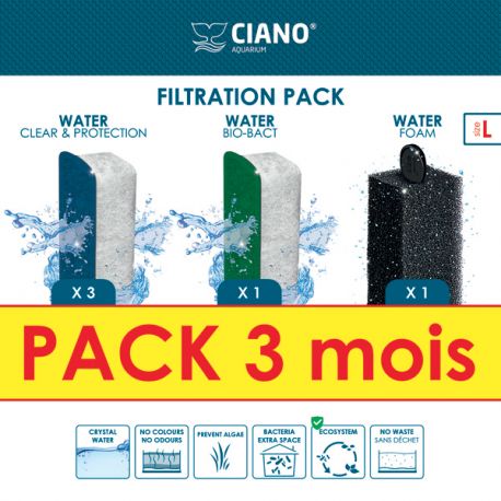 Fermes et Jardins - [ARRIVAGE A ST LOUIS] Les voilà ! Cartouches filtrantes  et traitantes CIANO: Stop-algae, Water clear, Bio-bact. Disponibles en  tailles S (pour aquariums de 35 à 50 litres) et