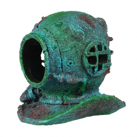 AQUA DELLA Casque de scaphandrier - Décoration pour aquarium - 14,5 x 14 x 13 cm Aqua Store