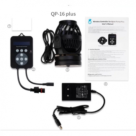 CORAL BOX Pompe QPS16 Plus + Wireless Controler - Débit 16000l/h