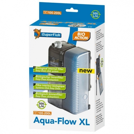 SUPERFISH AquaFlow XL Bio - Filtre interne pour aquarium jusqu'à 200 litres