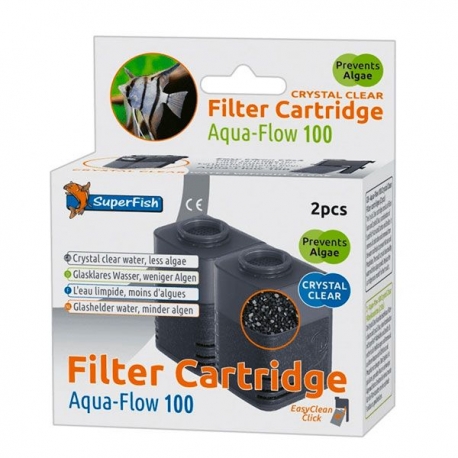 SUPERFISH Filter Cartridge Easy Clean Click - Pour Filtre AquaFlow 100
