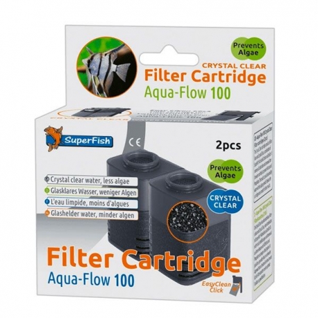 SUPERFISH Filter Cartridge Easy Clean Click - Pour Filtre AquaFlow 100 Aqua Store