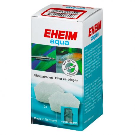 EHEIM Mousse blanche pour filtre Aqua60/160/200 - Lot de 2 Aqua Store