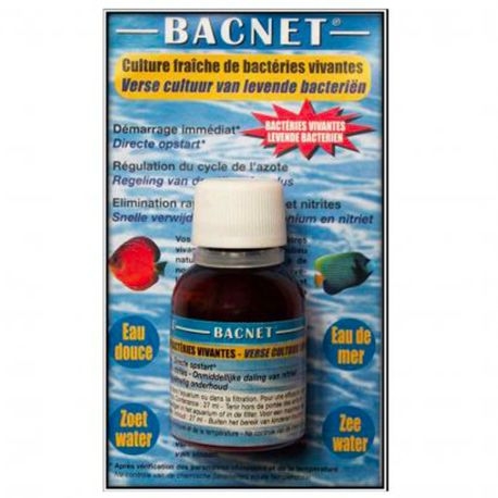 AQUANET Bacnet - Bactéries de démarrage pour aquarium - 27 ml