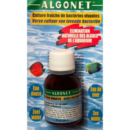 AQUANET Algonet - Anti-algue pour aquarium - 2 x 27 ml