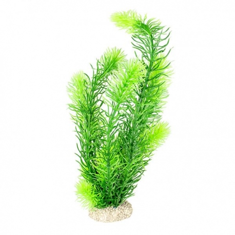 AQUA DELLA Hornwort - Plante artificielle verte pour aquarium - 24 cm