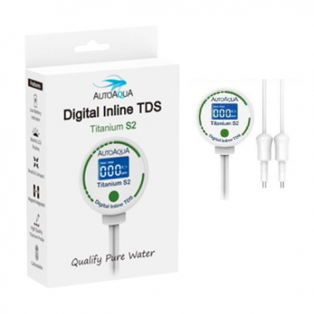 AUTO AQUA Digital Inline TDS Titanium S2 - TDS mètre pour aquarium Aqua Store