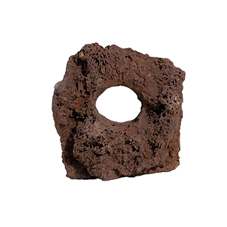 AQUA DECO Carved Lava Roche de lave troué - 10 à 15 cm - Vendue à l'unité