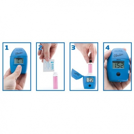 Image 1 - HANNA 774 Mini-Photomètre Checker Traces de phosphates (jusqu'à 0,90 mg/L) - Eau de mer Aqua Store