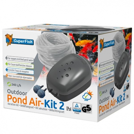 SUPERFISH Pond Air-Kit 2 - Kit Aération Bassin - 240 L/H Aqua Store