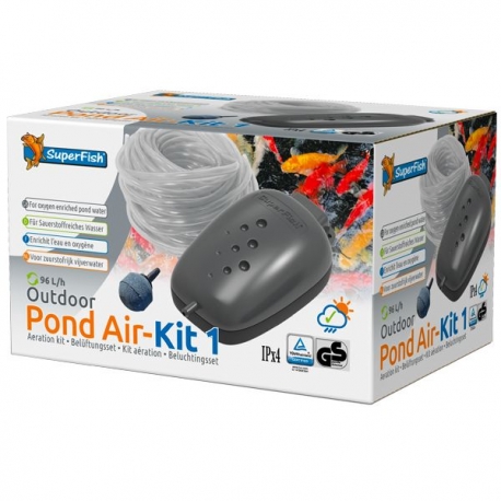 SUPERFISH Pond Air-Kit 1 Outdoor - Kit Aération Bassin - 96 L/H