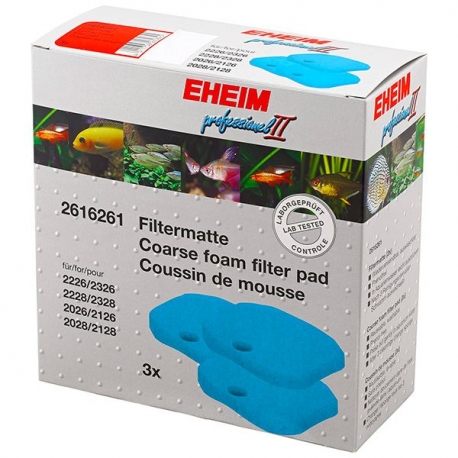 EHEIM Mousses bleues Filtre Experience 350 / Pro 2226 à 2128 - Lot de 3