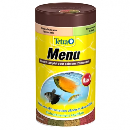 TETRA - TetraMin Menu - 250ml - Aliments en flocons pour poissons