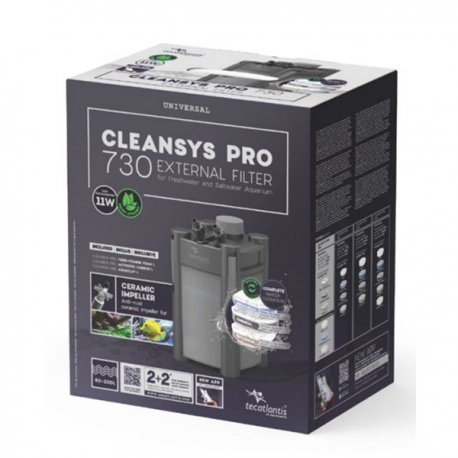 AQUATLANTIS Cleansys Pro 730 - Filtre pour aquarium jusqu'à 200 L