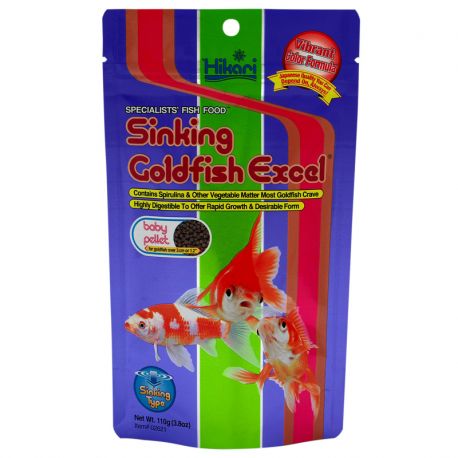 HIKARI Sinking Goldfish Excel - 110 g - Nourriture poissons aquarium