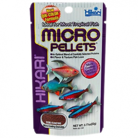 HIKARI Micro Pellets - 80 g - Nourriture poissons aquarium Aqua Store