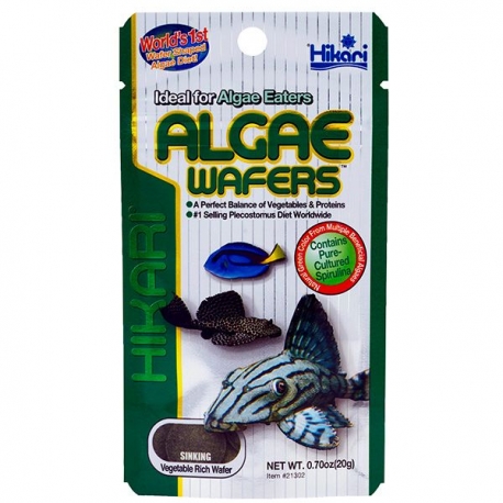 HIKARI Algae Wafers - 250 g - Nourriture poissons fond aquarium
