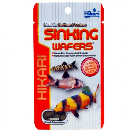 HIKARI Sinking Wafers - 110 g - Nourriture poissons aquarium Aqua Store