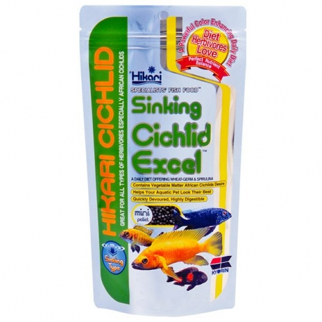 HIKARI Sinking Cichlid Excel Mini - 100 g - Nourriture poissons aquarium Aqua Store
