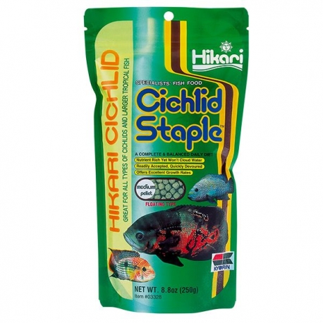 HIKARI Cichlid Staple Medium 250 g - Nourriture cichlidés aquarium