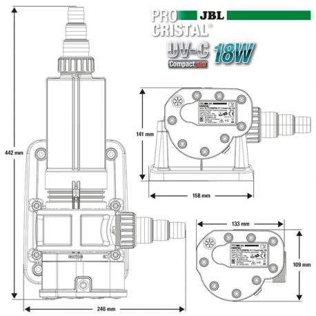 Image 3 - JBL ProCristal UV-C Compact plus 18 Watts - Filtre UV pour aquarium Aqua Store
