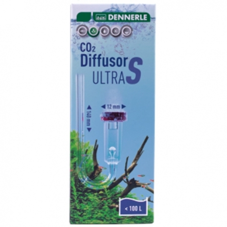 DENNERLE CO2 Diffusor Ultra S - Pour aquarium jusqu'à 100 L