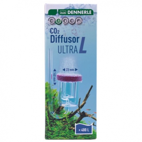 DENNERLE CO2 Diffusor Ultra L - Pour aquarium jusqu'à 400 L