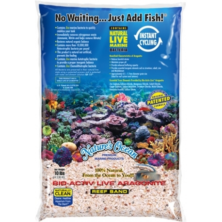 NATURE'S OCEAN - Aragonite Live reef substrate - 1,0-2,5mm - 7,26 Kg Aqua Store